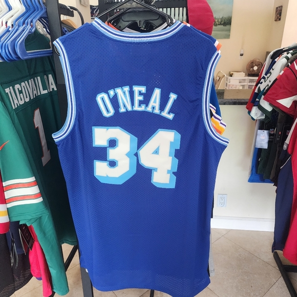 SHAQ O'NEIL LA LAKERS #34 BLUE SWINGMAN JERSEY - Picture 1 of 5